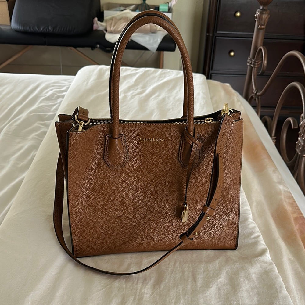 Michael Kors Tan Leather Satchel